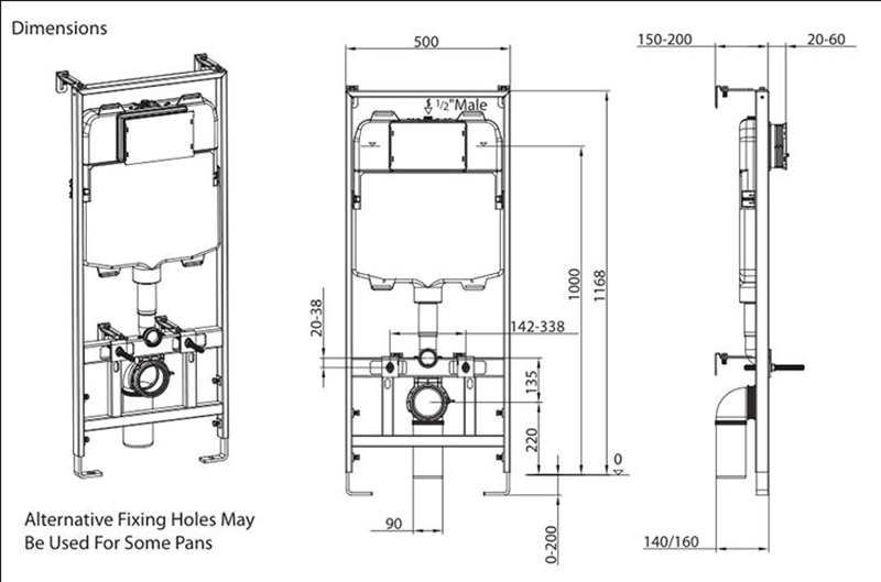 concealed cistern 