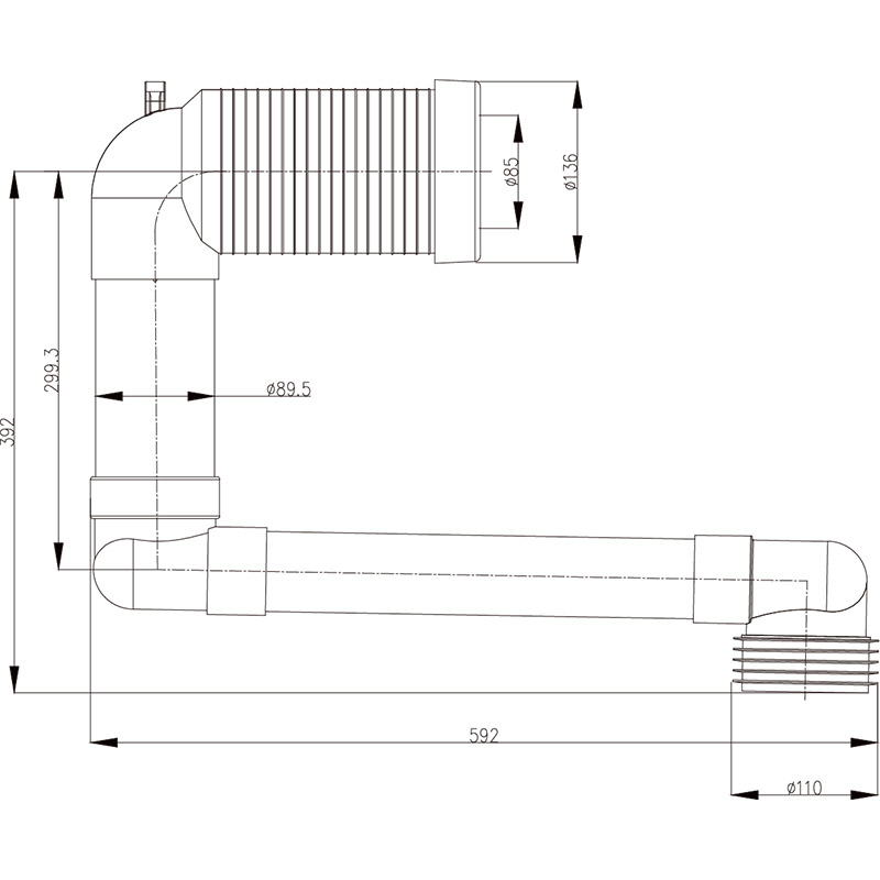 toilet drain pipe