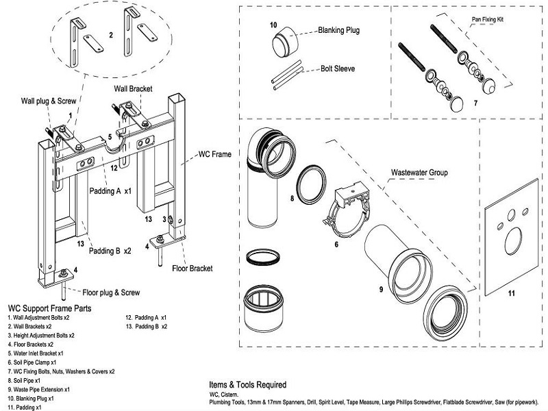 cistern frame