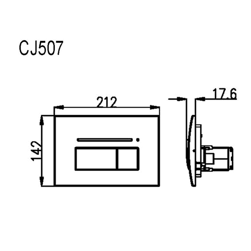 sensor flush plate