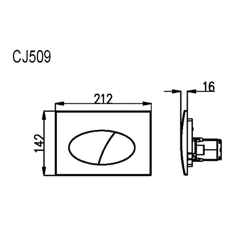 push botton plate flush plate