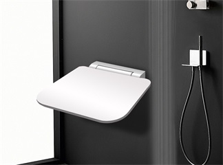 wall-mounted shower seat