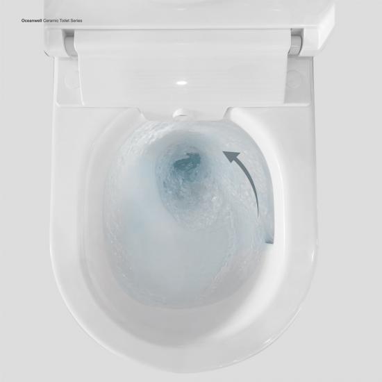 Ceramic toilet with conceal cistern