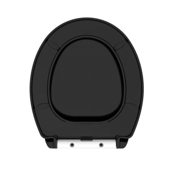 black toilet seat