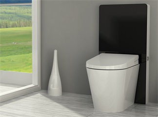 Discover the Future of Bathroom Design with Our Sensor Flush Glass Cabinet Cistern