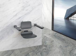 TUV Certified Wall Mounted Folding Shower Seat: Space-Saving & Practical Bathroom Essential